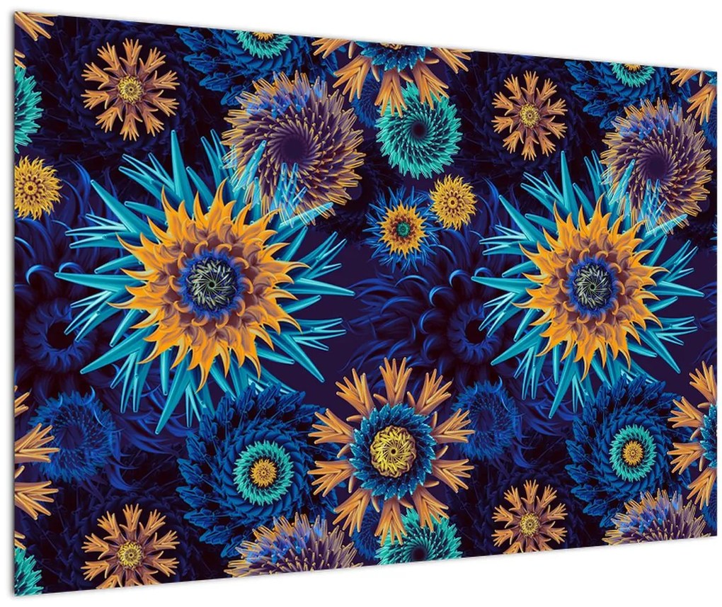 Tablou - 3D flori (90x60 cm)