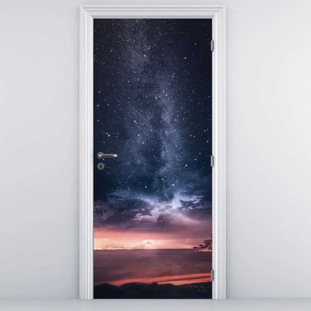 Fototapet pentru ușă - Cerul înstelat (95x205cm)