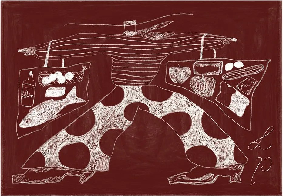 Poster 70x50 cm Sam Shopping – Lucia Tuffley – The Poster Club