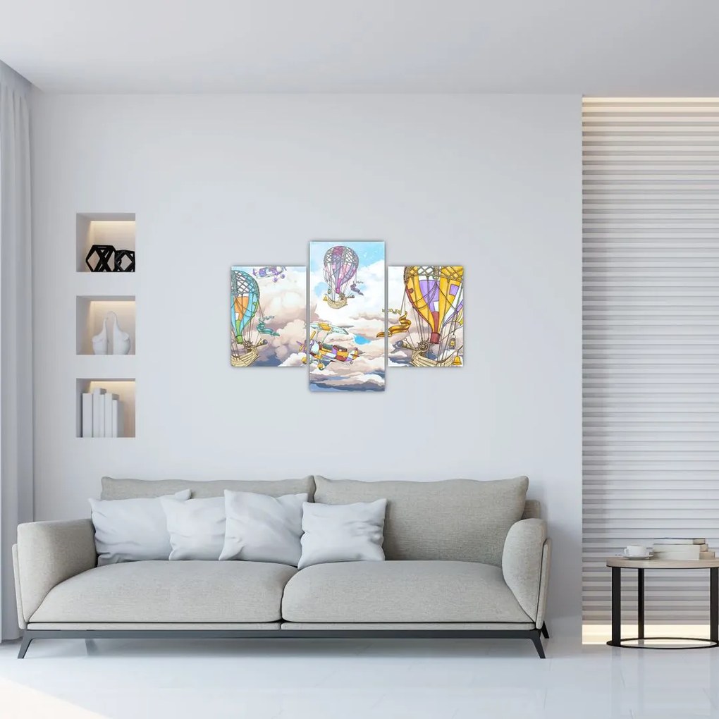 Tablou - Expediție în nori (90x60 cm)