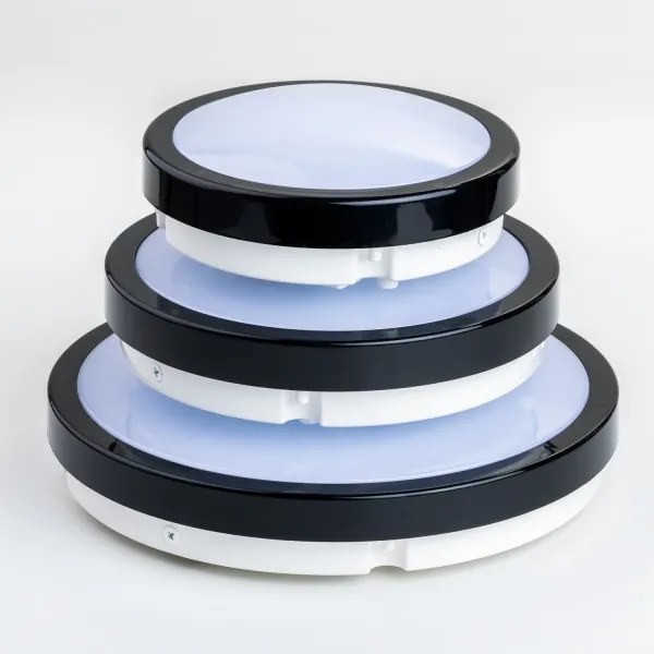 Plafonieră LED pentru baie Brilagi PERA LED/12W/230V d. 18 cm IP65 negru