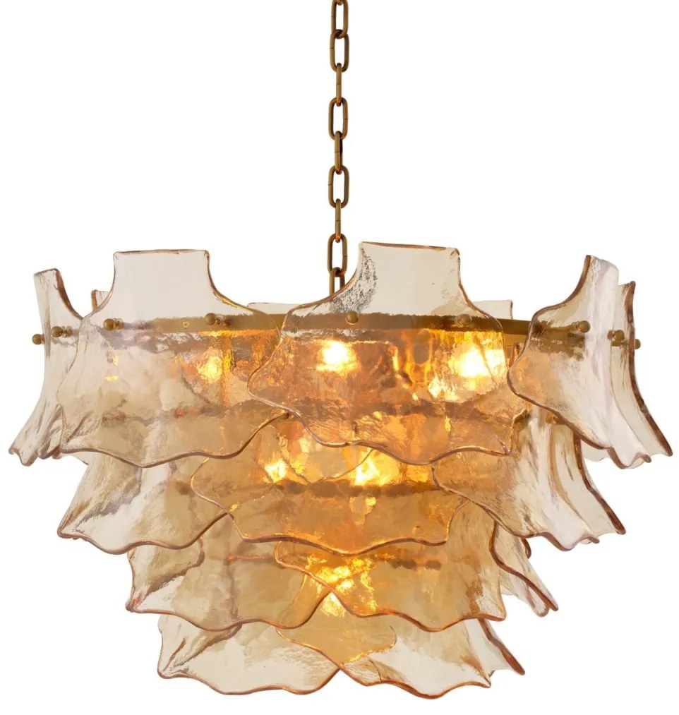 Candelabru LUX sticla champagne, Clarendon alama antic