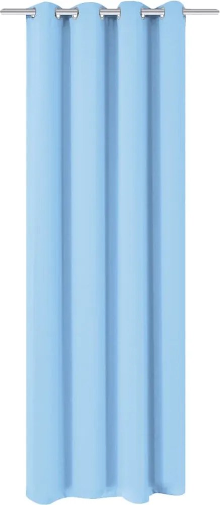 vidaXL Draperie opacă, ocheți metalici, 270 x 245 cm, turcoaz