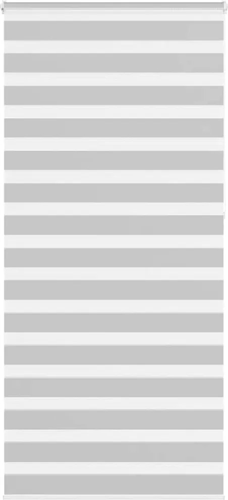 vidaXL Jaluzea tip zebra gri deschis lățime țesătură 90,9 cm poliester