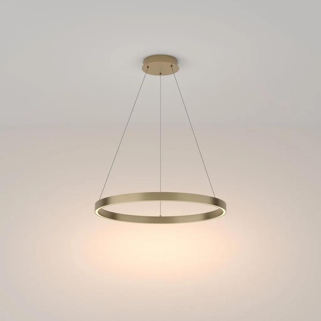 Lustra LED suspendata design modern Rim alama 60cm, 3000K