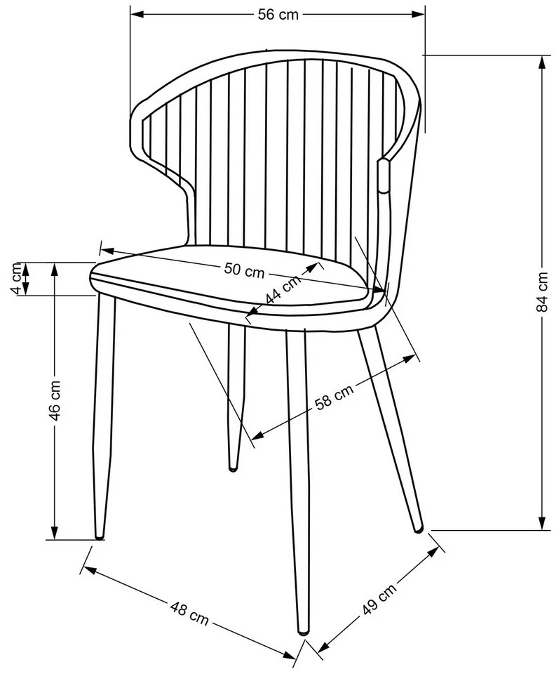 Scaun de bucaterie Leif, galben