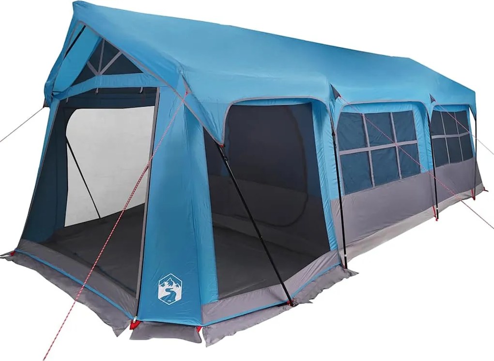 vidaXL Cort de Familie Albastru și Gri 620 x 322 x 240 cm Poliester