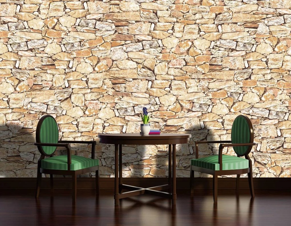 Fototapet - Stone Wall Rock (152,5x104 cm)