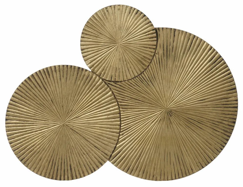 Decorațiune de perete dkd home decor cercuri lemn mdf (107 x 2 x 81 cm)