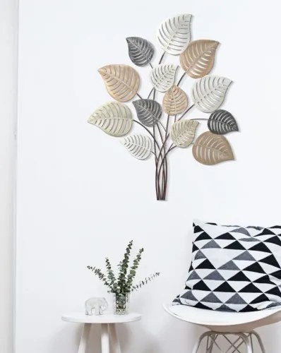 Decoratiune metalica de perete, Otip B Multicolor, l81xA5xH100 cm
