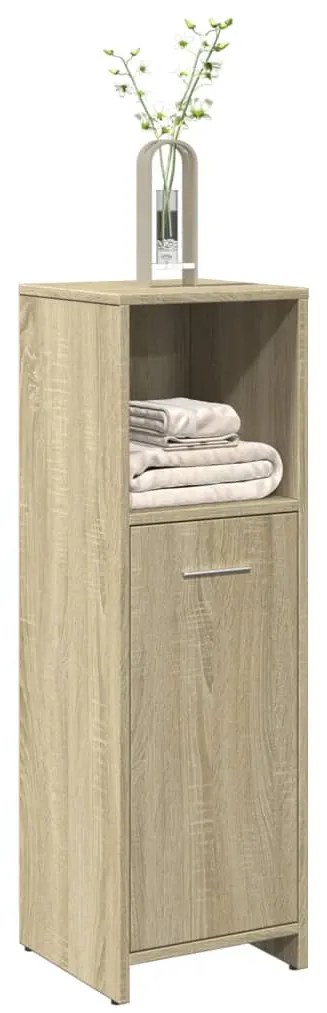 vidaXL Dulap de baie, stejar Sonoma, 30 x 30 x 95 cm, PAL