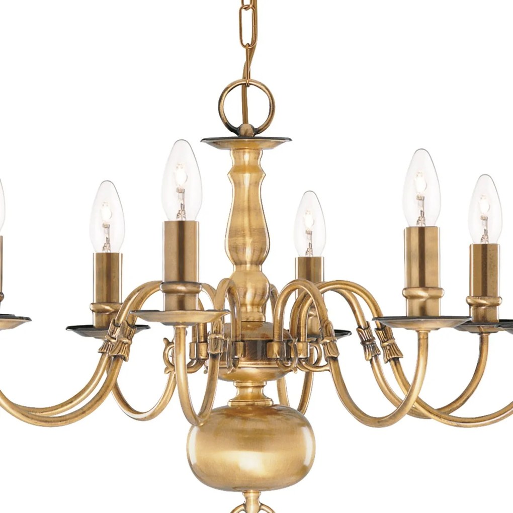 Candelabru traditional stil clasic Flemish alama 8L 1019-8AB SRT