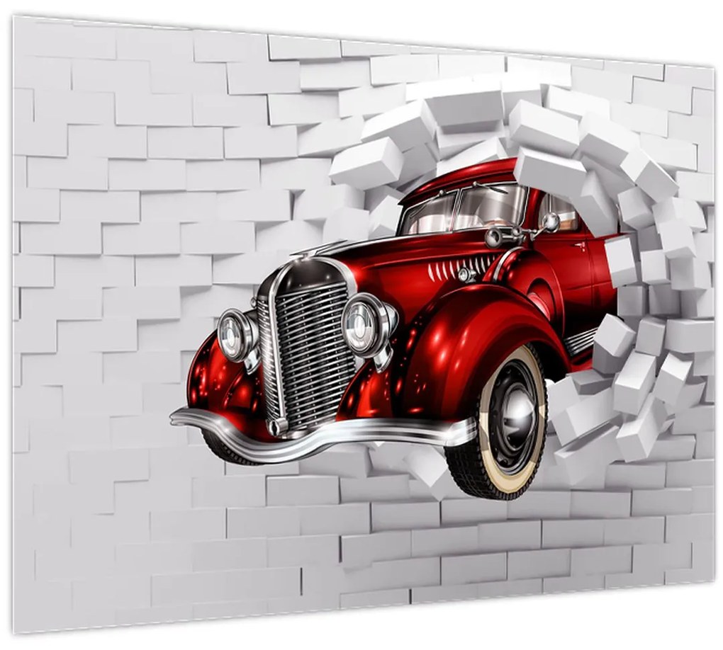 Tablou - Mașină roșie (70x50 cm)