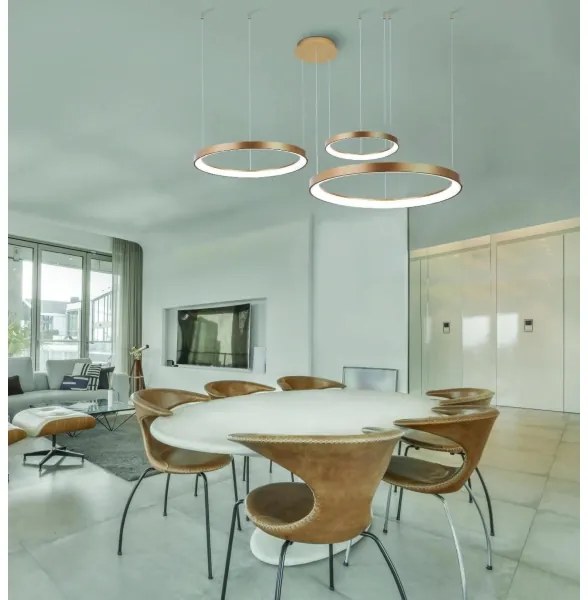 Lustră LED dimabilă pe cablu Azzardo AZ5023 AGNES LED/60W/230V d. 78 cm auriu