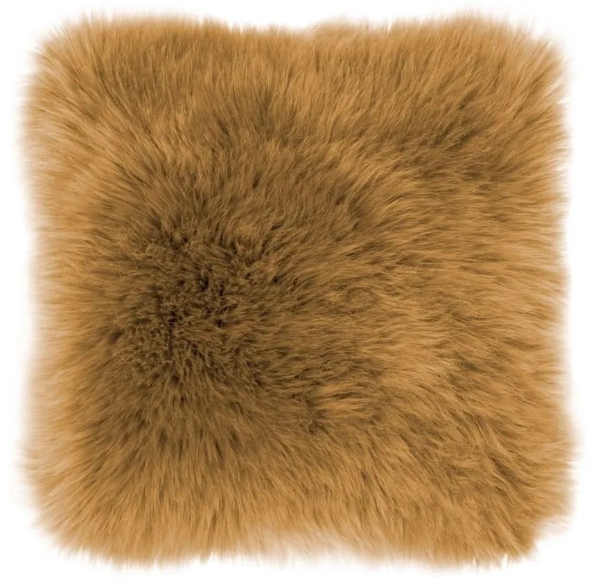 Pernă Tiseco Home Studio Sheepskin, 45 x 45 cm, maro