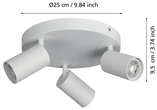 Spot LED RGBW dimabil TELIMBELA-Z 3xGU10/4,9W/230V Eglo 900338