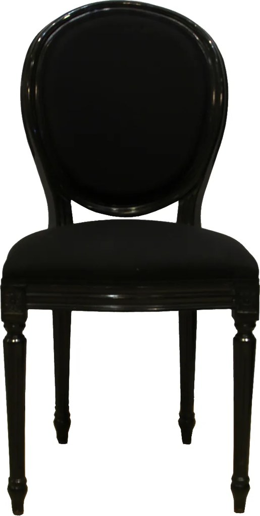 Scaun Louis din lemn negru 40x45x96 cm