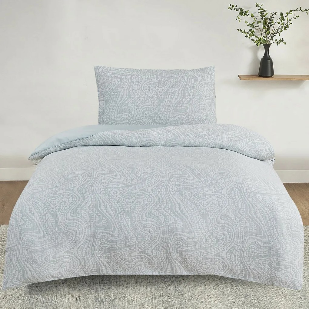 Lenjerie de pat din jacquard Colorado verde, 140 x200 cm, 70 x 90 cm