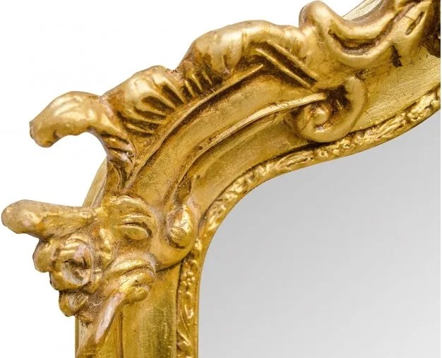 Oglinda dreptunghiulara aurie cu rama din lemn 52x113 cm Baroque Versmissen