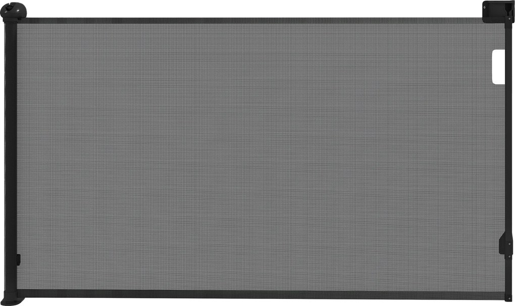 PawHut Barieră pentru câini retractabilă 0-140 cm Barieră de siguranță cu comutator de blocare pentru uși și scări Negru | Aosom Romania