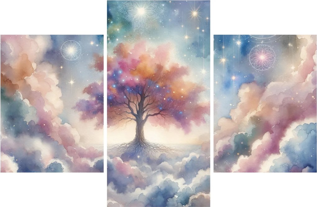 Tablou – Arborele vieții printre nori (90x60 cm)
