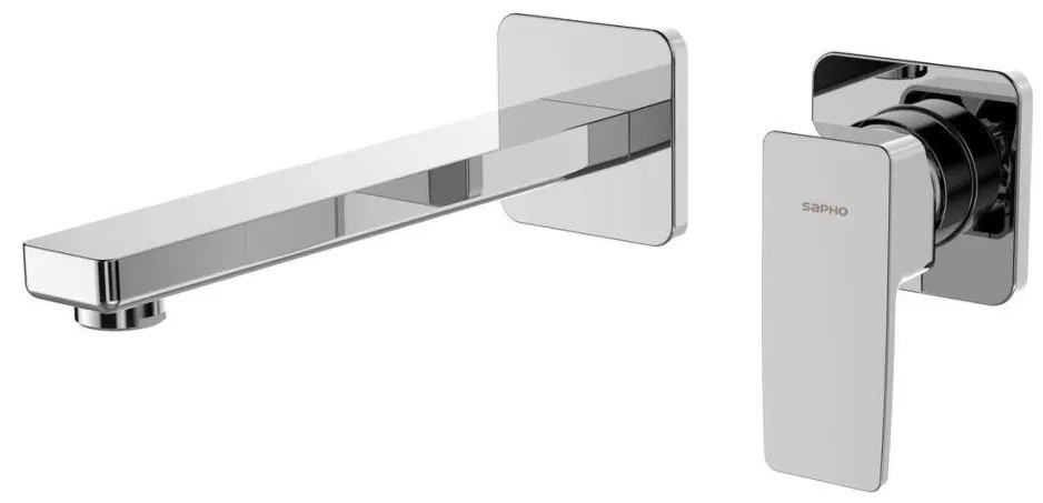 Sapho TURSI - baterie încastrată pentru lavoar, crom lucios