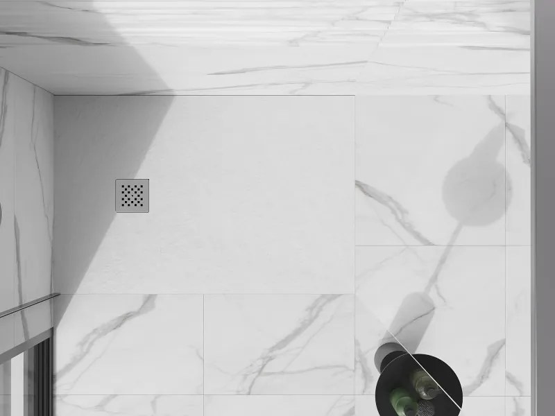 Mexen Stone+ receveur de duș din compozit dreptunghiular 90 x 80 cm, alb - 44108090