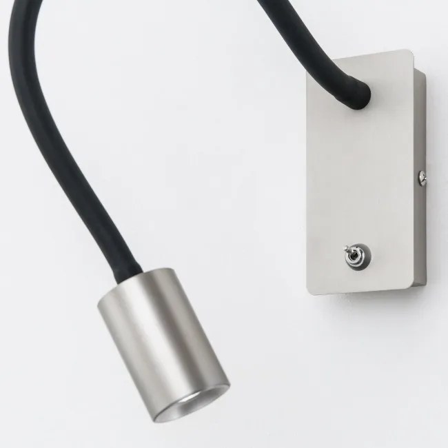 Aplica minimalista cu reader LED directionabil Kurt crom