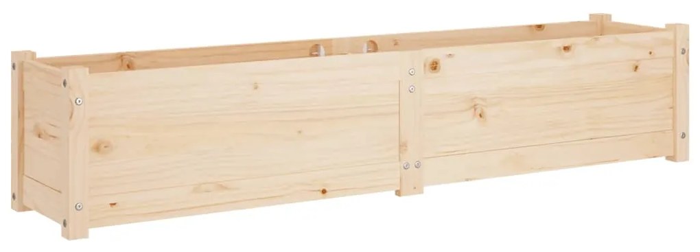 Strat inaltat de gradina, 2 buc., 150x31x31 cm, lemn masiv pin 2, Maro