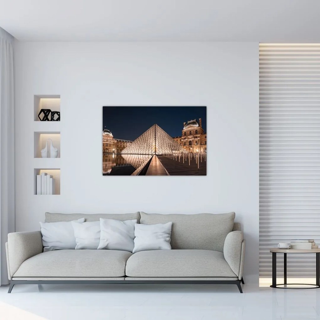 Tablou - Louvre noaptea (90x60 cm)