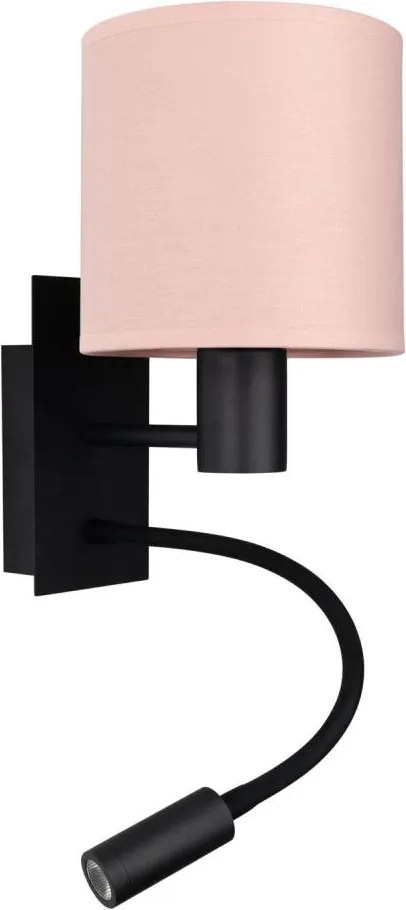Brilagi - Lampă LED flexibilă BOBO 1xE27/25W/230V + LED/3W negru/roz