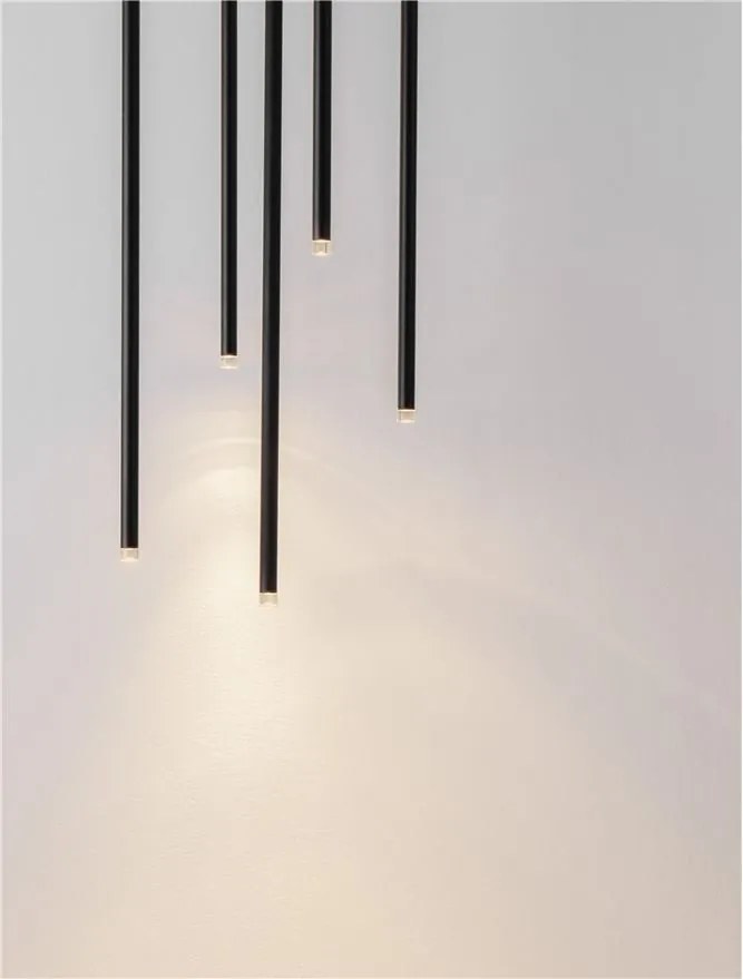 Lustra LED suspendata design minimalist STILVI 15W negru