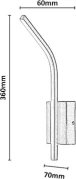Rabalux 75089 - Aplică LED de perete pentru baie TILMANN 10W/230V 4000K IP44 auriu