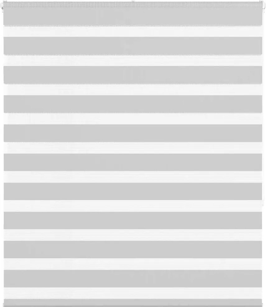 vidaXL Jaluzea tip zebra gri deschis lățime țesătură 125,9cm poliester