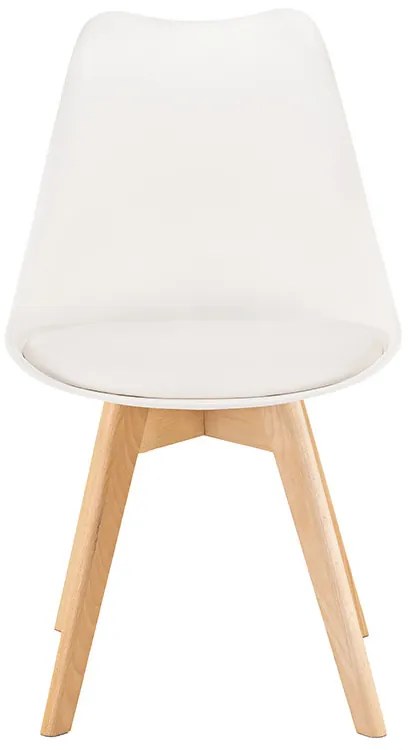 Scaun de masă Silla 8 bucăți în alb