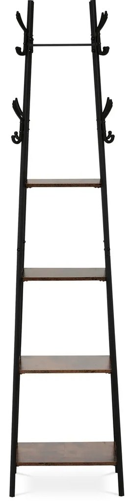 Cuier cu rafturi GD-170 OLW, lemn vechi