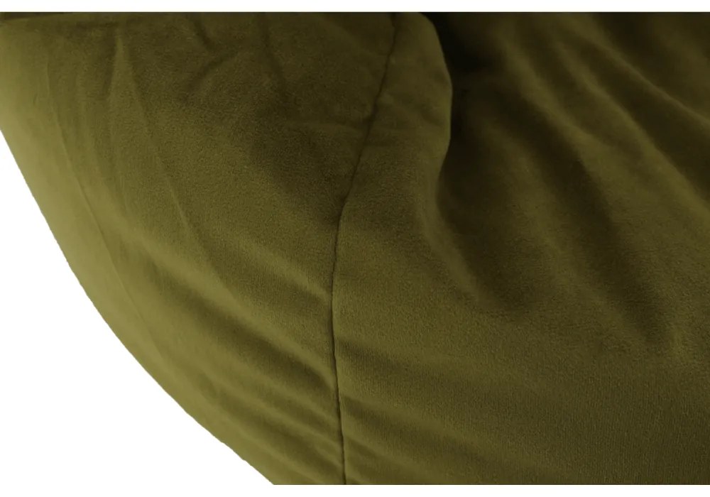 Fotoliu tip sac, material textil verde măsliniu, TRIKALO