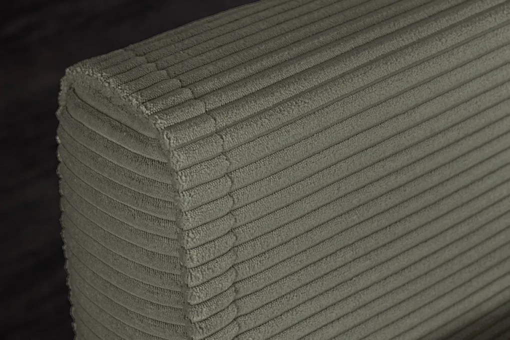 Fotoliu Pat SMART MULTIFUNCTION 140cm catifea raiata verde