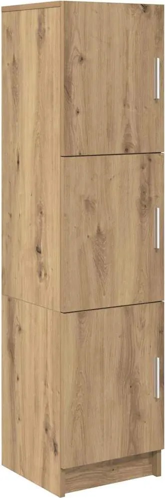 vidaXL Bufet Stejar Artizanal 31.5 x 32 x 122.5 cm