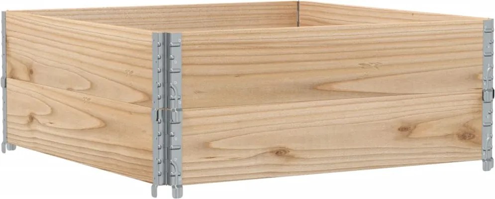 vidaXL Jardinieră de grădină, 100x100 cm, lemn masiv pin