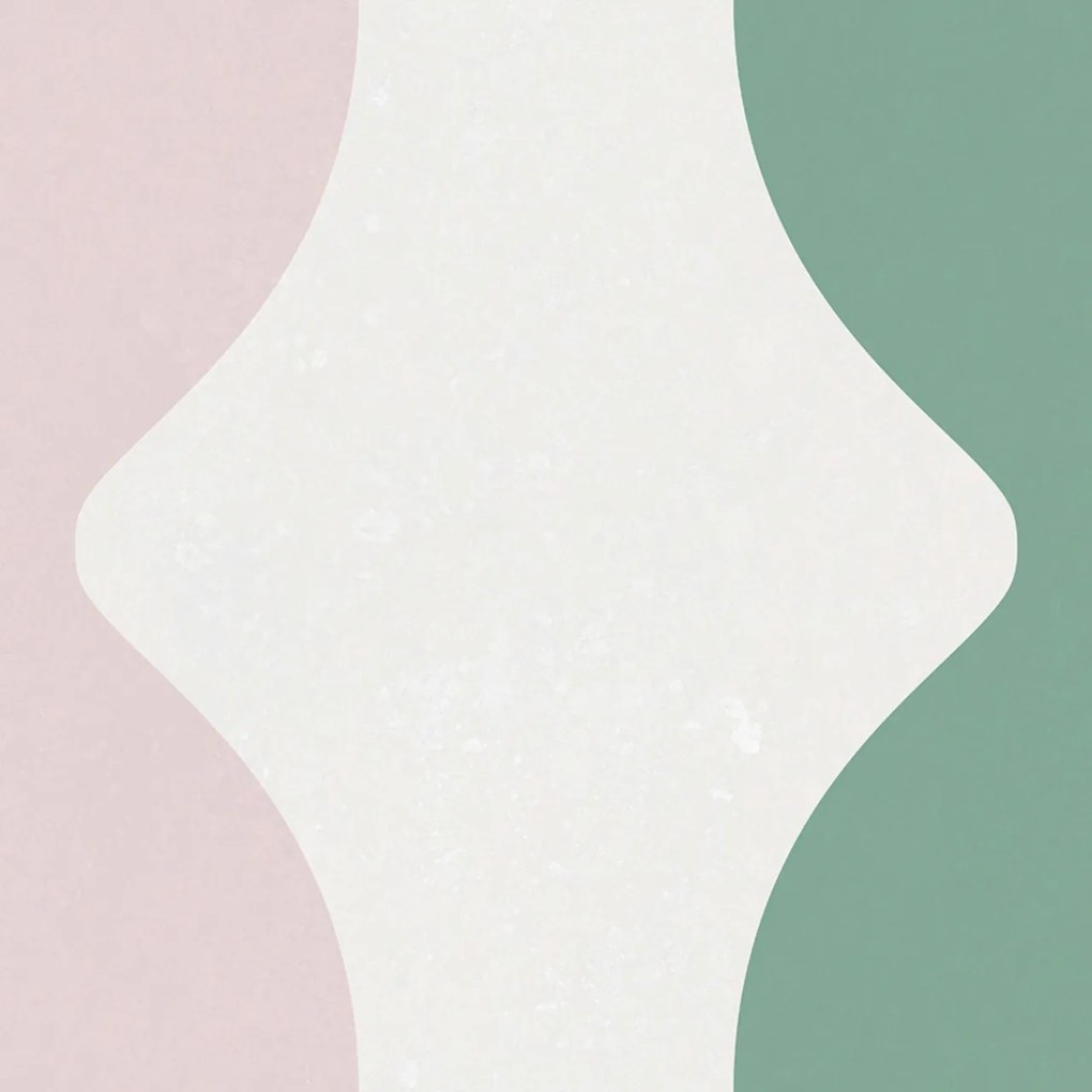 Fototapet, Wobbly, Green &amp; Pink, Rebel Walls