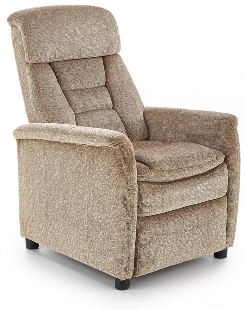 Fotoliu recliner Jordan stofa bej H106 cm