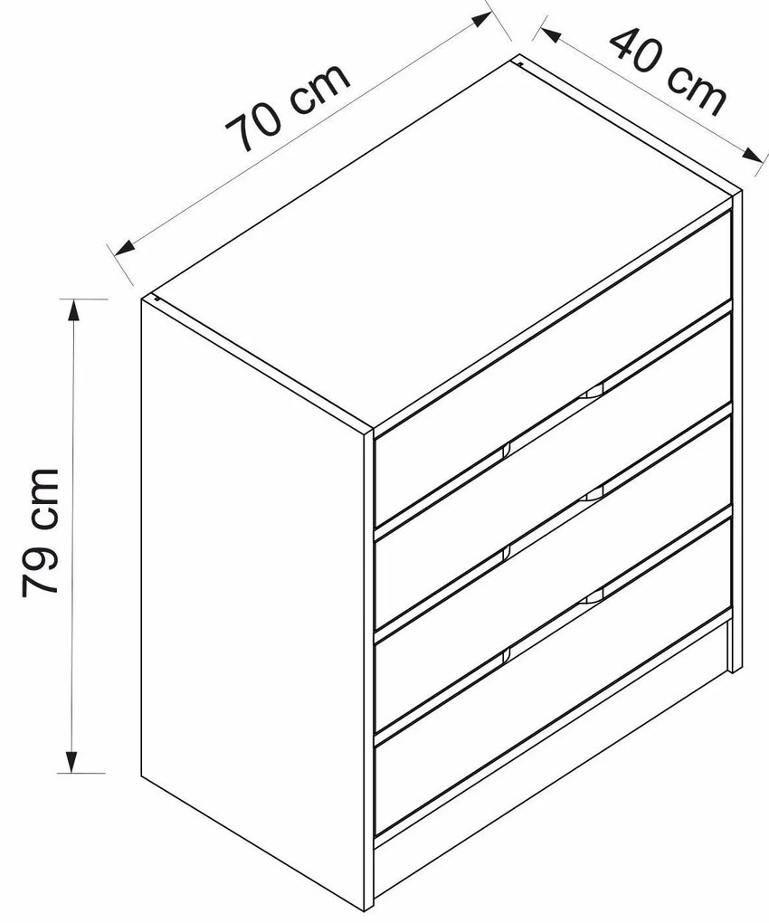 Comodă Erich (Nuc + antracit) . 1102095