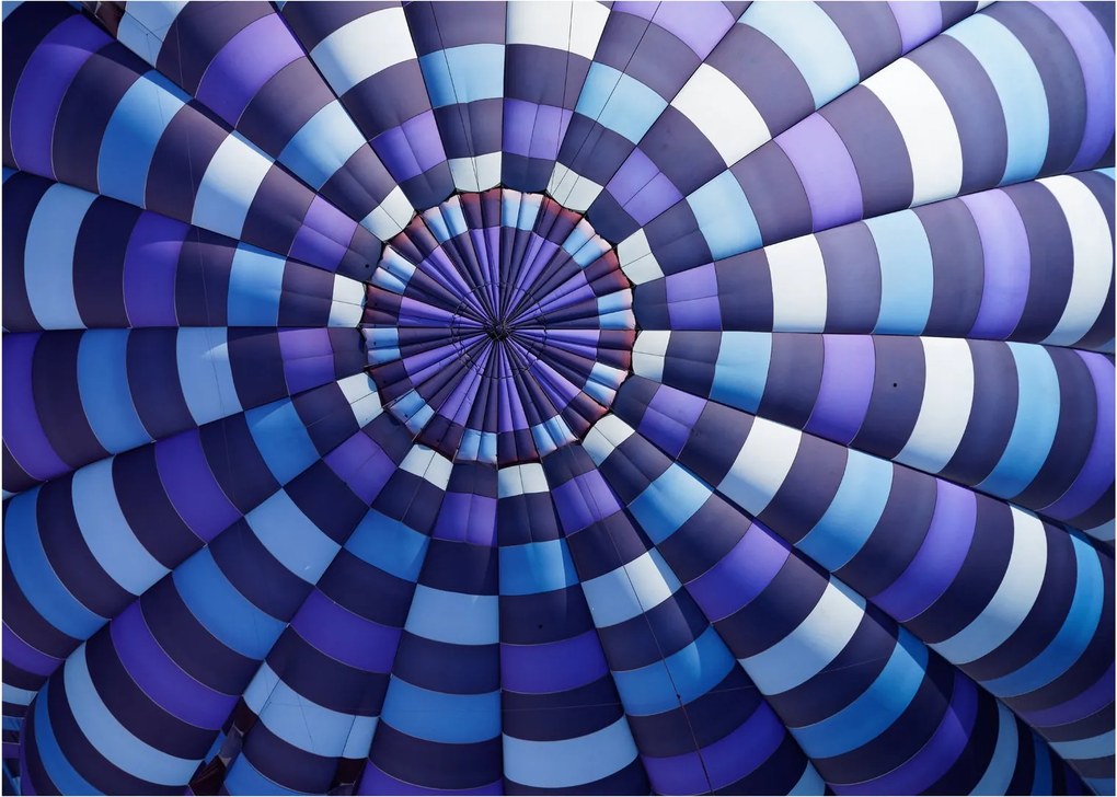 Tablou pe sticlă cu structura balonului zburător (70x50 cm)