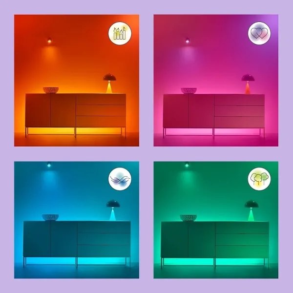 WiZ - Plafonieră LED RGB SUPERSLIM dimabilă 22W 230V Wi-Fi negru