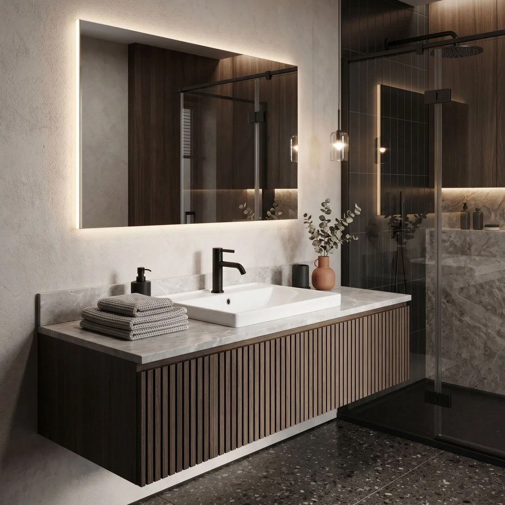 Baterie pentru baie Rea Rivo Black