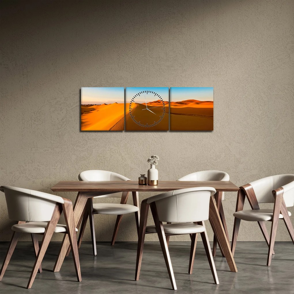 Tablou deșertului (cu ceas) (90x30 cm)