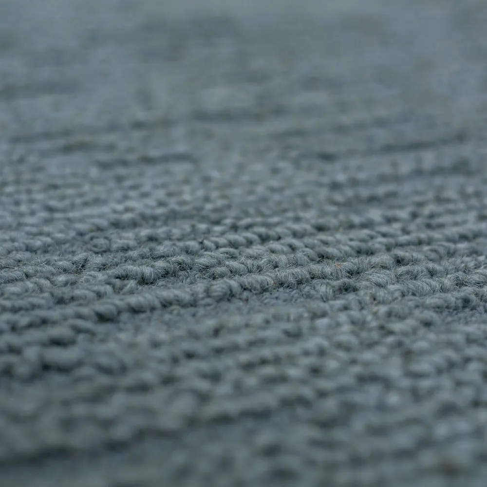 Covor albastru prăfuit țesut manual din lână 160x230 cm Harris Boucle – Flair Rugs