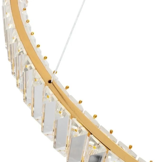 Lustra suspendata LED design ambiental Ring TRIPLES auriu
