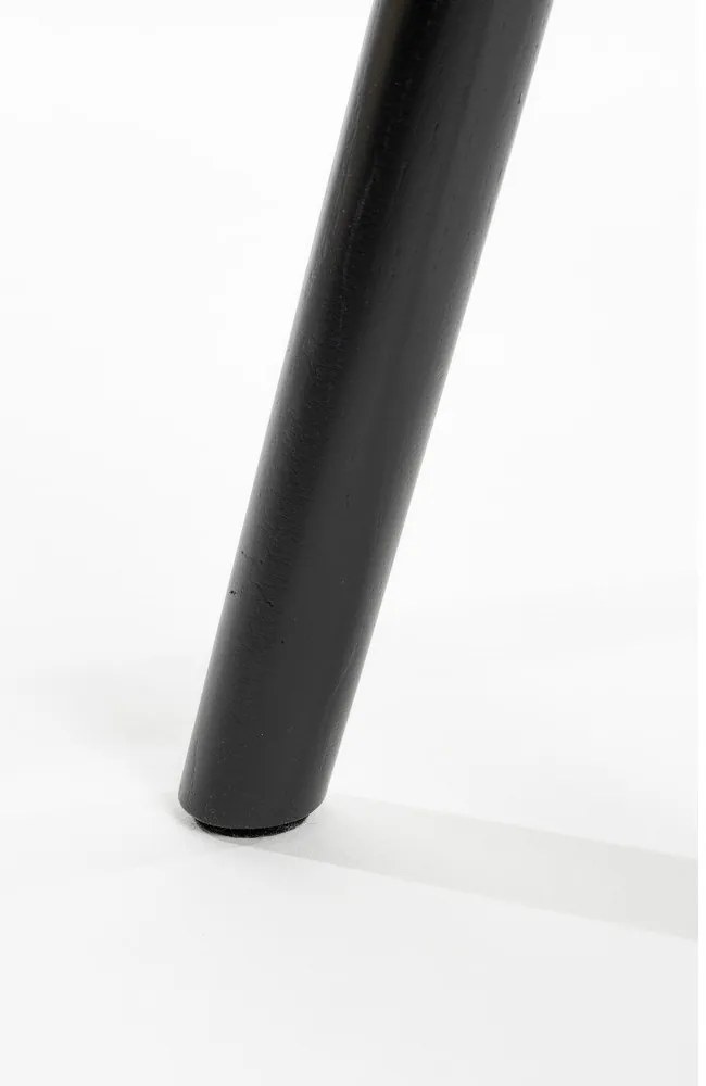 Scaun de bar negru din lemn de stejar (înălțime șezut 65,5 cm) Vander – White Label